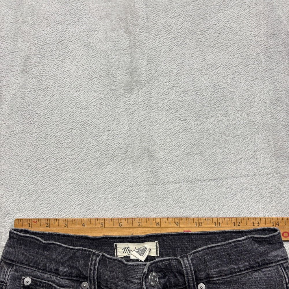 Madewell The Perfect Vintage Jean Size 27 (Fits 28x27.5) Straight Black Denim - Picture 4 of 6